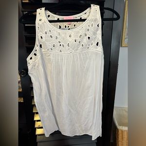 Lilly Pulitzer sleeveless eyelet top